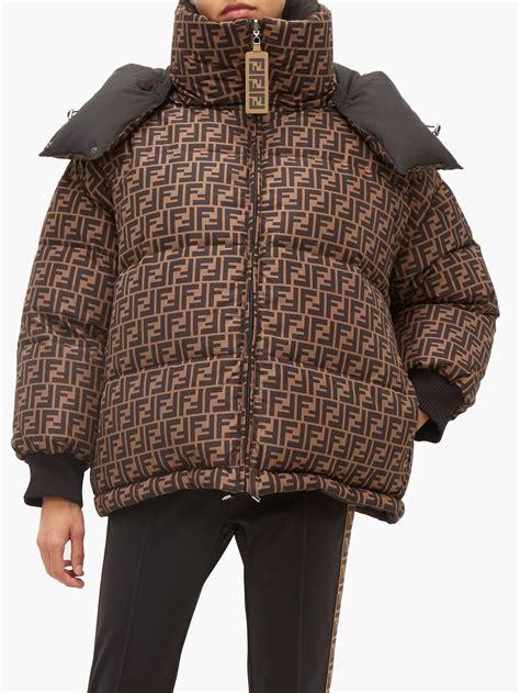 ladies fendi reversible puffer jacket|Fendi puffer jacket women's.